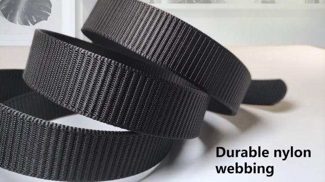 Drizzte Big and Tall Size 47inch Mens Black Nylon Belt Automatic